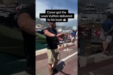Conor got a Louis Vuitton delivery 🛥️ (via YachtMogul/TT)