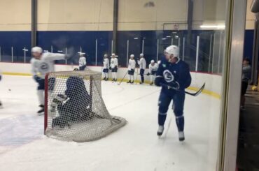 Kuzmenko dangles, Pearson battles, and Boeser shows off his skating stride at Canucks informal skate
