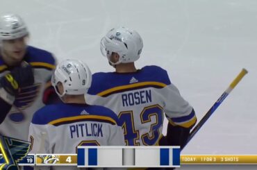 Alexei Toropchenko assists on Rosen's goal vs Predators (1 apr 2023)