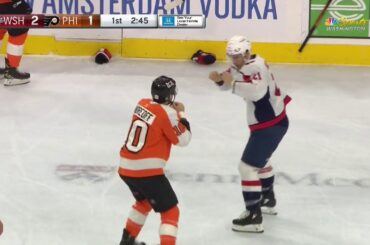 NHL Fight - Capitals @ Flyers - Andreoff vs Hathaway - 11 03 2021
