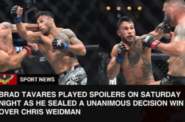 UFC 292 results: Brad Tavares ruined Chris Weidman's comeback with a ferocious leg kick attack