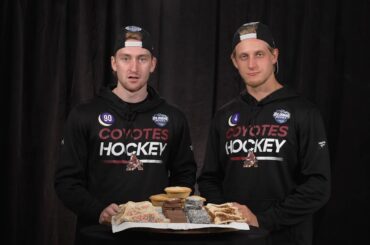 NHL players taste Australian food