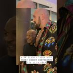 LOOK AT THE SIZE DIFFERENCE! | #miketyson  x #tysonfury  CROSS PATHS at #jakepaul v #tommyfury event