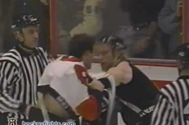 Marty McSorley vs Eric Lindros Nov 21, 1995