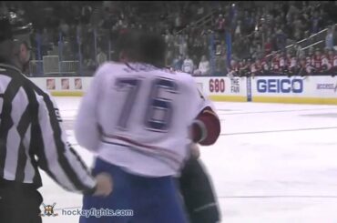 P.K. Subban vs Zach Bogosian Nov 26, 2010 - RDS feed