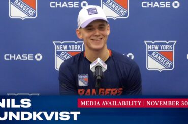 New York Rangers: Nils Lundkvist Media Availability | Nov. 30, 2021
