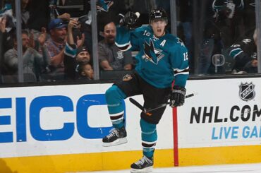 Marleau scores off a gorgeous pass from Nieto