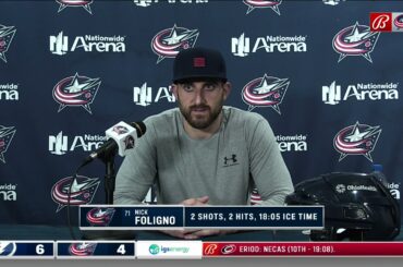 Nick Foligno says he missed David Savard on the ice