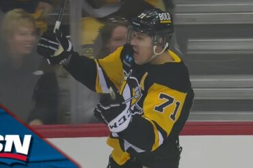 Penguins' Malkin Converts Rakell's Cross-Ice Feed For 20th Goal Of The Season