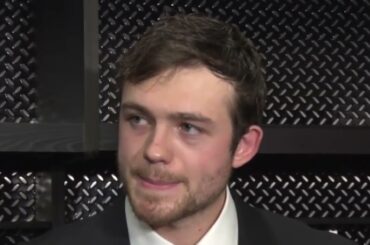 Johnny Beecher on Scoring Goal in Bruins Win vs Rangers