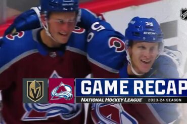 Golden Knights @ Avalanche 9/25 | NHL Highlights