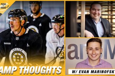 Early takeaways from Bruins camp w/ Evan Marinofsky | Pucks with Haggs