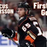 Marcus Pettersson #65 (Anaheim Ducks) first NHL goal Mar 4, 2018