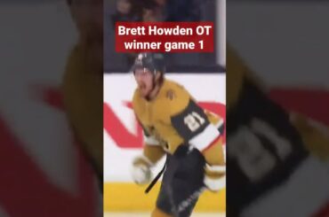Brett Howden OT winner for Vegas Golden Knights #shorts #nhl #bretthowden #vegasgoldenknights
