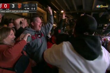 1st game, 1st hit, 1st HOMER! Casey Schmitt launches his 1st career home run in front of his family!