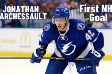 Jonathan Marchessault #42 (Tampa Bay Lightning) first NHL goal Apr 11, 2015 (Classic NHL)