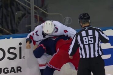 Brenden Dillon and Kevin Rooney Fight | New York Rangers vs Washington Capitals 2-4-21
