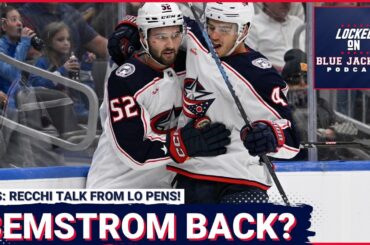 Columbus Blue Jackets Fall 3-2 In Preseason; Is Emil Bemstrom Back? Plus Mark Recchi Inside Scoop!