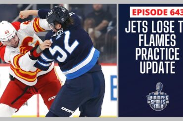 Winnipeg Jets lose 3-2 to Calgary Flames in shootout, Nikolaj Ehlers skating in non contact