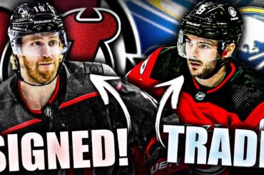 NEW JERSEY DEVILS & BUFFALO SABRES TRADE (Will Butcher) + DOUGIE HAMILTON SIGNS HUGE CONTRACT W/ NJ