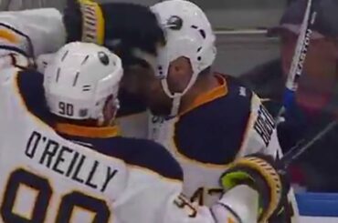 Kyle Okposo's First Goal As A Sabre