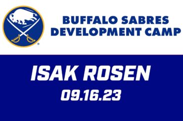 Isak Rosen Post Game Buffalo Sabres Prospects Challenge | 09.16.23