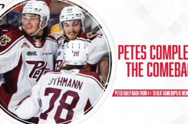 The Peterborough Petes complete the comeback.