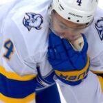 Colin Miller's Slapshot Hits Taylor Hall In The Mouth