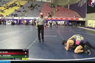 Junior 138 Daniel DeRosier Powerhouse Wrestling Club Vs Nolan Allen Illinois