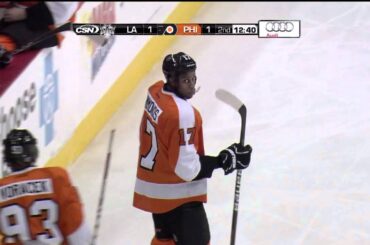 Mike Richards hit on Jakub Voracek