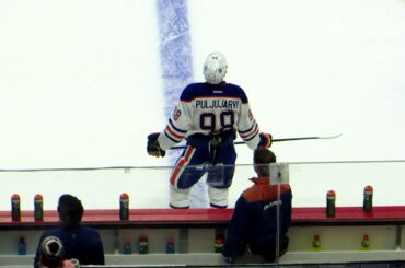 Jesse Puljujarvi during pre-game warm-up at the Oilers @ Senators hockey game