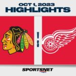 NHL Pre-Season Highlights | Blackhawks vs. Red Wings - October 1, 2023