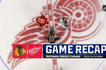 Blackhawks @ Red Wings 10/1 | NHL Highlights 2023