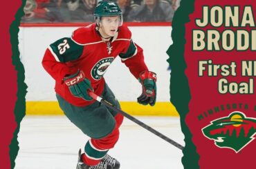 Jonas Brodin #25 (Minnesota Wild) first NHL goal Mar 14, 2013 (Classic NHL)