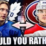 NHL WOULD YOU RATHER: MATTHEW KNIES OR JURAJ SLAFKOVSKY? Toronto Maple Leafs, Montreal Canadiens