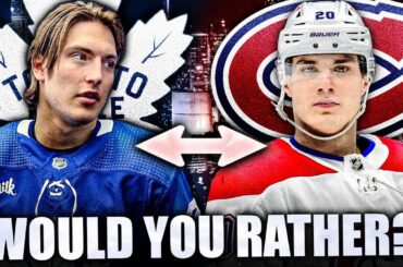 NHL WOULD YOU RATHER: MATTHEW KNIES OR JURAJ SLAFKOVSKY? Toronto Maple Leafs, Montreal Canadiens