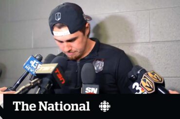 #TheMoment NHLer Zach Whitecloud responds to host's mocking remark