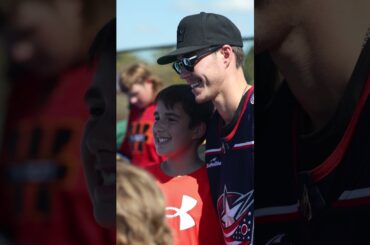Elvis Merzlikins helps Columbus Blue Jackets rededicate a local rink ❤️ | CBJ Today (10/2/23)
