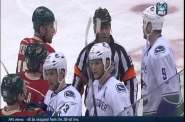 Nino Niederreiter  hit on Alex Burrows