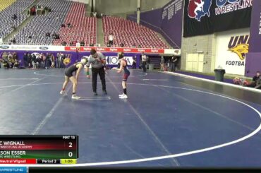 14U 71 Isaac Wignall Sebolt Wrestling Academy Vs Jackson Esser Aviators Wrestling