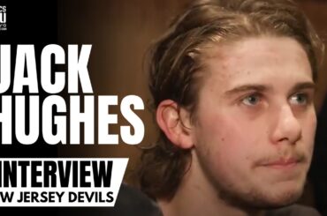 Jack Hughes Reacts to "Lighting The Lamp" NHL Season & Preparations for First Ever NHL Playoff Game