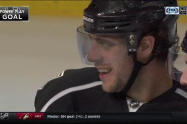 Anze Kopitar Scores on Frederik Andersen | Kings Trail Maple Leafs 2-1