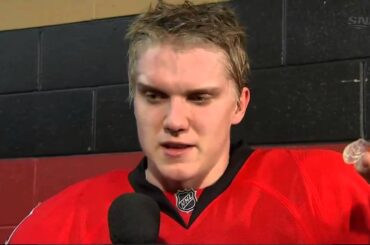 Jakob Silfverberg Intreview First Period (NY Rangers vs Ottawa Senators Feb 21, 2013) NHL HD.mp4