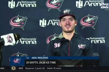 Jack Roslovic had a memorable Columbus debut and homecoming | BLUE JACKETS-PANTHERS POSTGAME