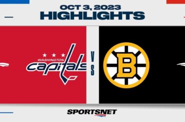 NHL Pre-Season Highlights | Capitals vs. Bruins - October 3, 2023