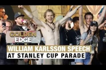 William Karlsson speech at Stanley Cup parade