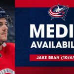 Jake Bean set to play in first Blue Jackets preseason game vs. Sabres | Media Availability (10/4/23)