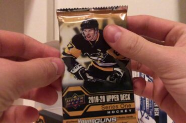 Upper Deck 2019-20 Series 1 Retail Box Break - Pack #16 NHL Hockey Cards - Unboxing YOUNG GUNS