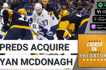 Nashville Predators Acquire Veteran Defenseman Ryan McDonagh from Tampa Bay Lightning