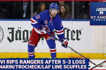 Laviolette lays into the Rangers after nightmare game for Panarin, Trocheck and Lafreniere